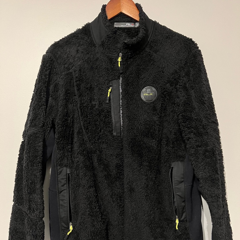 RLX Ralph Lauren black fleece jacket - M